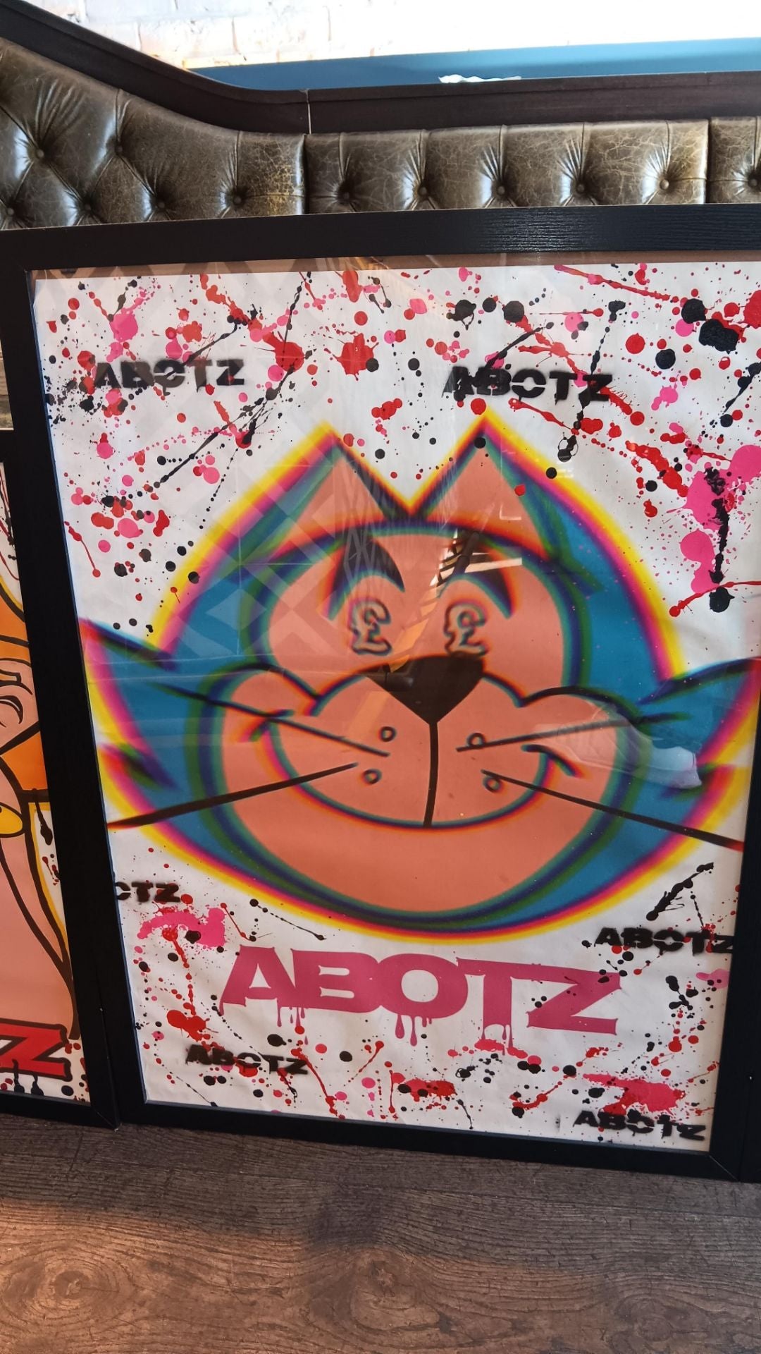 Abotz artwork framed posters titled Money Eyes